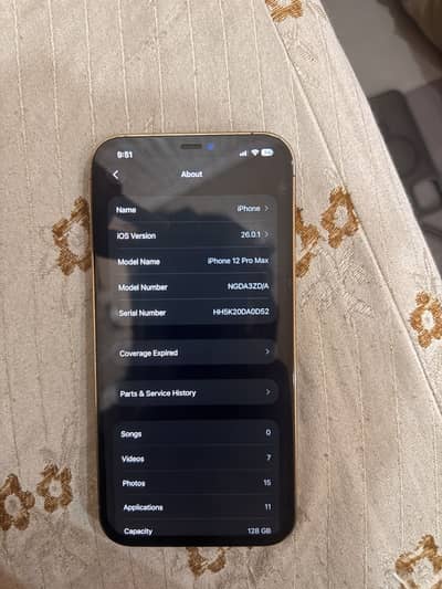 I phone 12 pro max urgent sale 128 gb