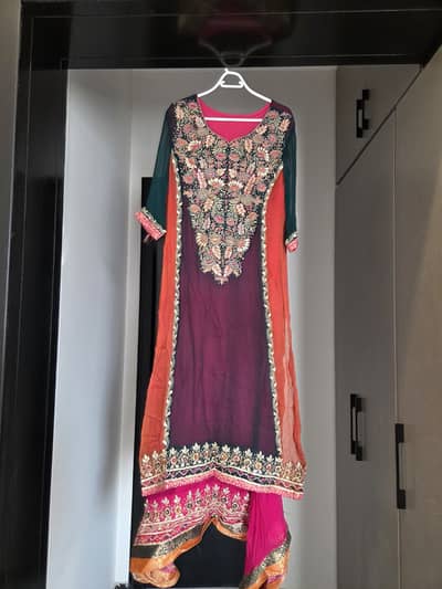 Very beautiful embroidered 3 piece stitched suit