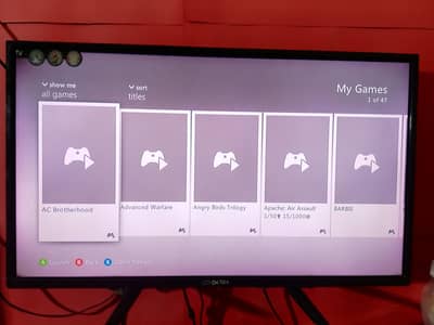 xbox36o ultra slim-250gb (40+ games) 19000/-