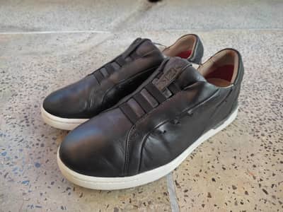 Kizik Mens New York Shoes, Slip on hands free Casual leather sneakers