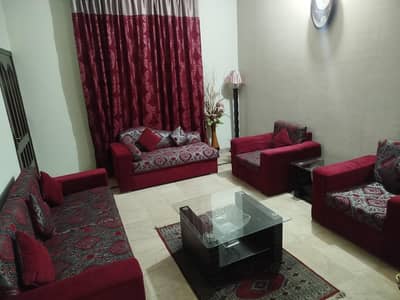 Sofa Set - 7 Seater with Cushions - Good Condition