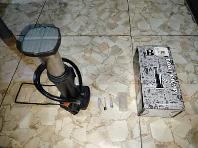 Heavy Duty Manual Foot Air Pump – With Attachments