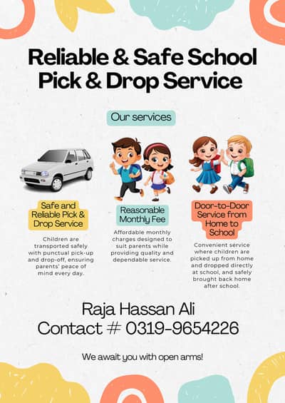 Reliable & Safe School Pick & Drop Service