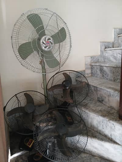 bracket fans and pedestal fan