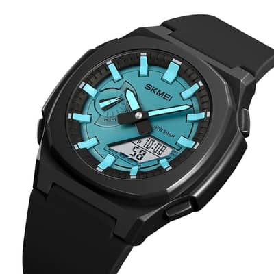 Skmei – 2091 – Digital Analog – Black/LighBlue-White