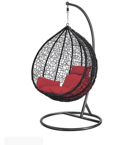 Rattan Egg Hanging Swing  jhoola with Stand