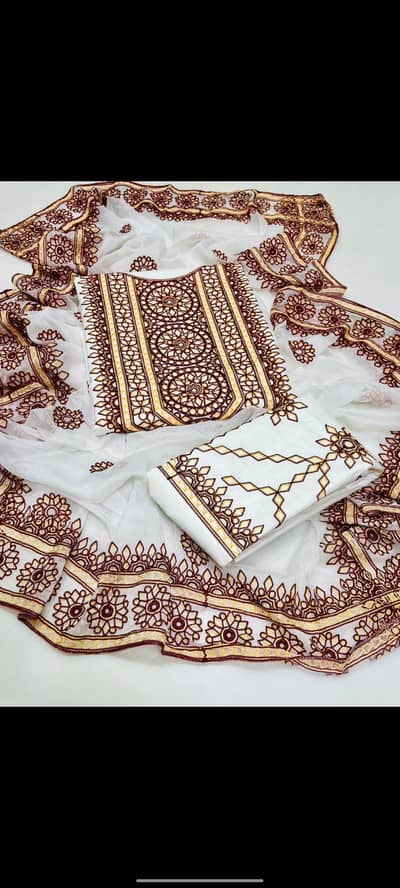 Eid Sindhi Heavy Embroidery 3 Piece Suit