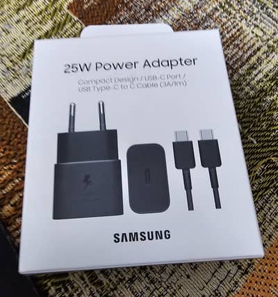 Samsung 25 Watt Super Fast Genuine Charger (Just box open)