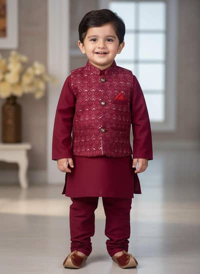 Eid collection Baby Boy Kurta Pajama With Waistcoat