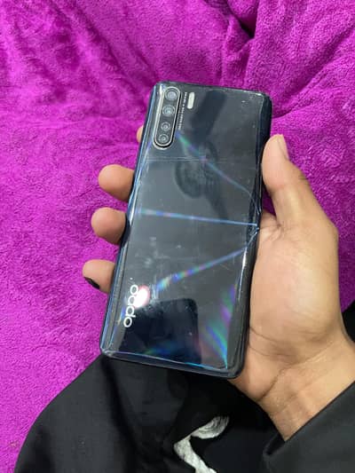 oppo f15 8/128 just front glass break panel is ok front display finger