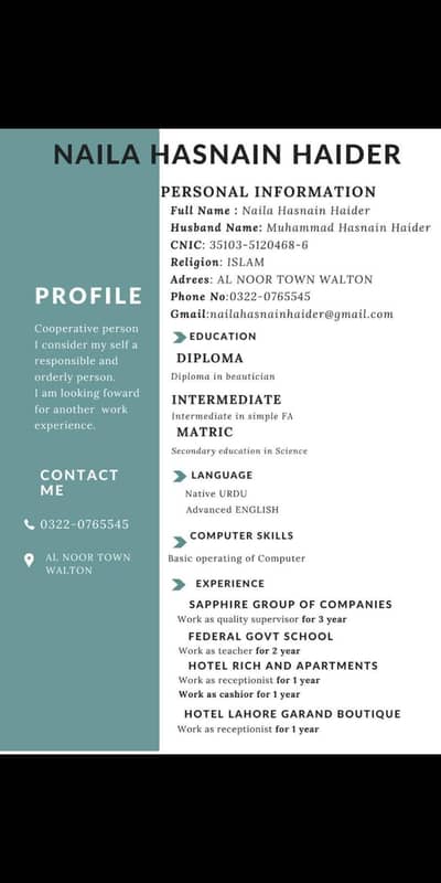 Salas and hospitality