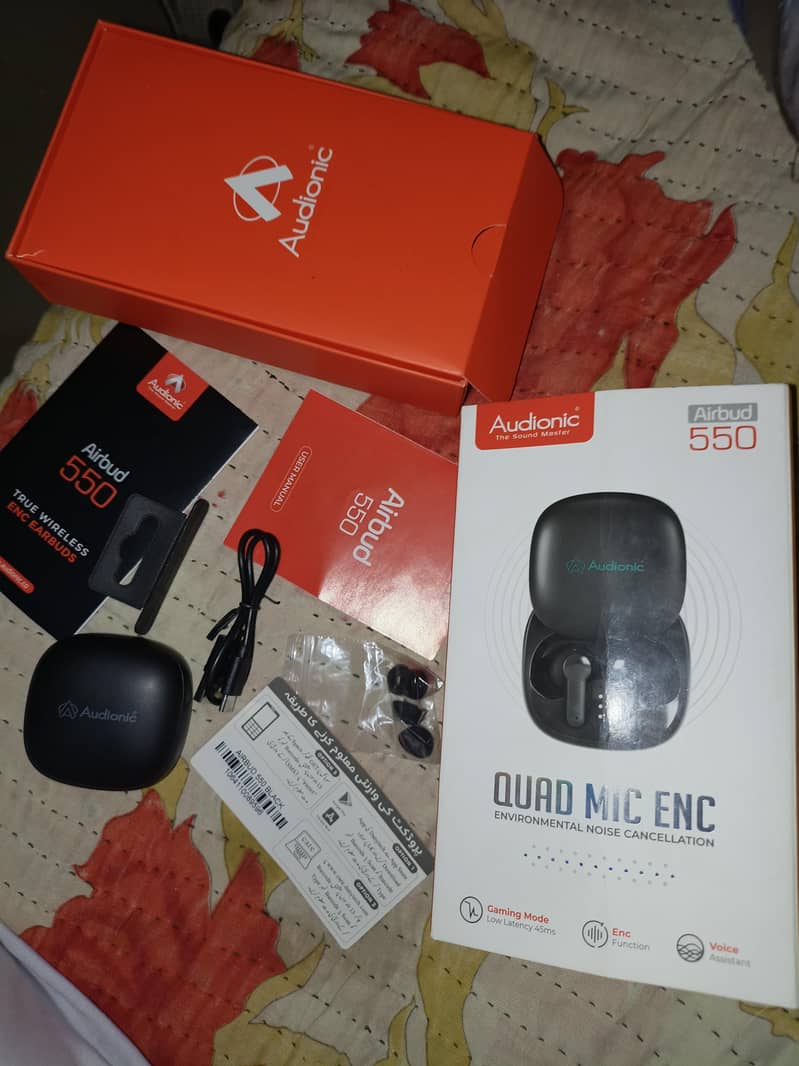 Audionic 550 earbuds 0