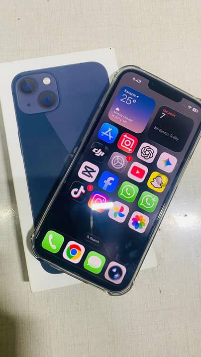 iphone 13 with box 100 health 11 month warranty