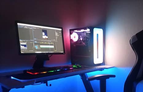 Editing and gaming PC + monitor