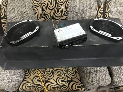 Complete sound system Bluetooth pioneer speakers speeker tape deck