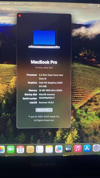 Macbook pro 2011 macos & windows