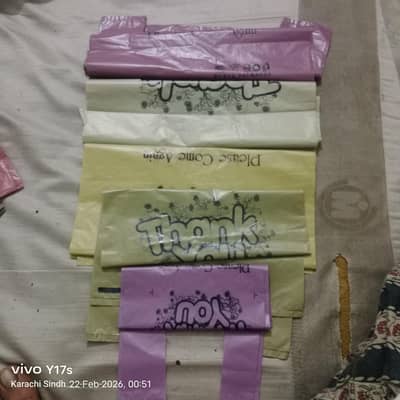 pilastic tranceprent bag