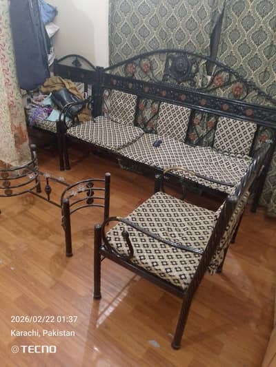 5:Seater heavyweight Iron  Sofa Set