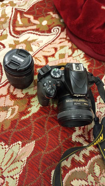 Nikon d3400 with 50mm 1.8 & 18-55VR2