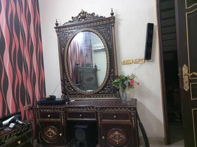 original wooden double bed