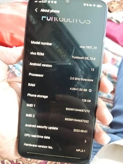 Vivo 1907_19 (Vivo S1) - Excellent condition - PTA approved