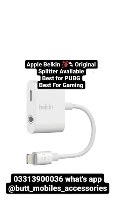 Apple Belkin Lightning Splitter