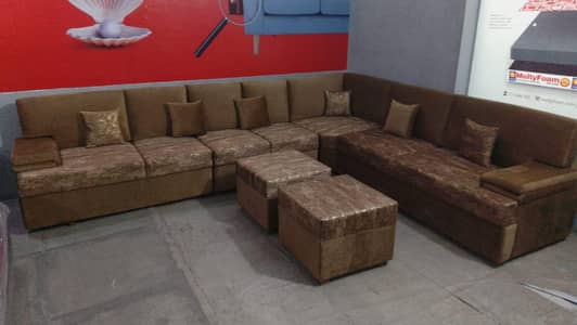 12 Seater Brand New L shape Corner Sofa