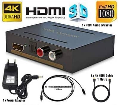 HDMI Audio Extractor Splitter,HDMI to HDMI Audio Converter+Optical