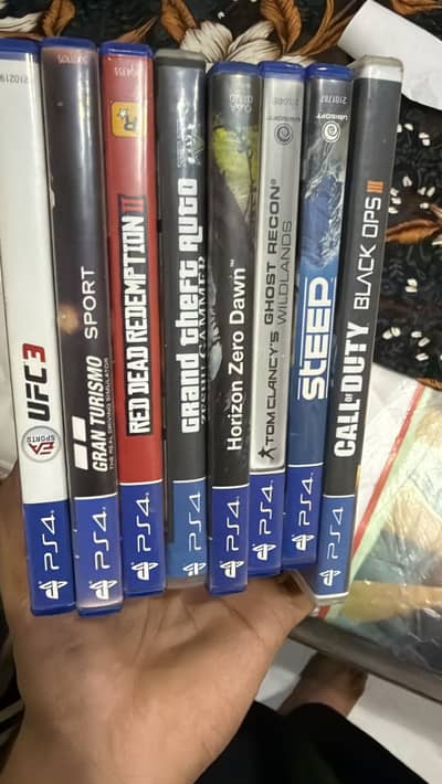 Ps4 games cd 8cds in 12k