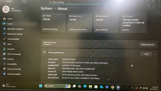 Lenovo i5 11 gen E14 G2