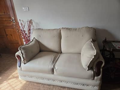 6 seater leather sofa set