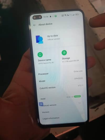 oppo Reno 3 pro 8/256 only phone