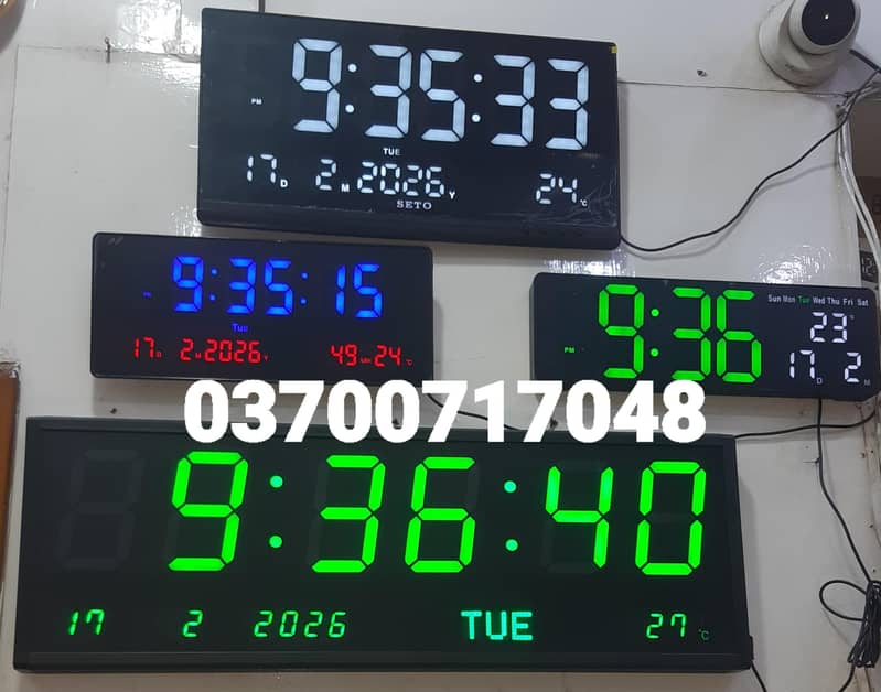 Times Clock Digital Automatic Wall Clock Time  Automatic Clock Office 2