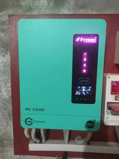 Fronus pv 7200 hybrid inverter+ 4 exide Tr1500 batteries