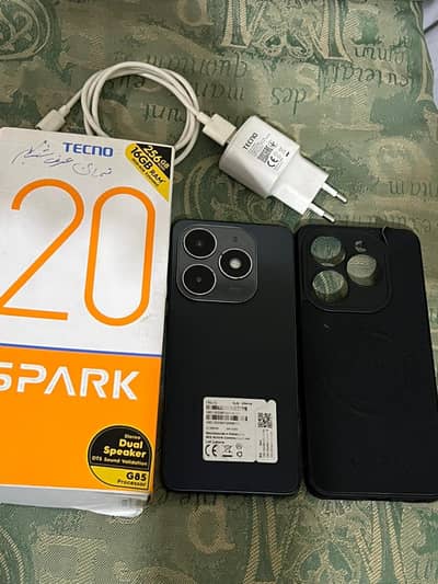 Tecno sprak 20 with box and original charger