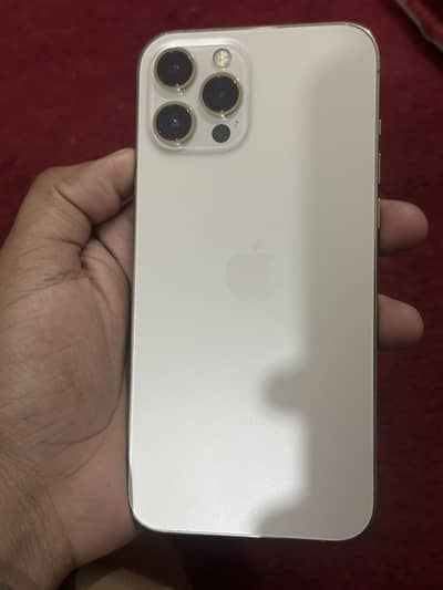 12 Pro Max dual physical PTA with box water pack 128gb 77% battery