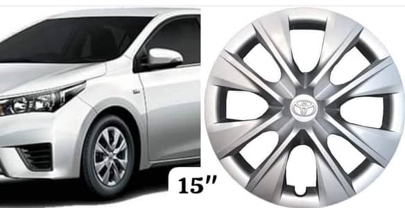 Toyota Corolla original 15"wheel caps set of 4 ( delivery Available)