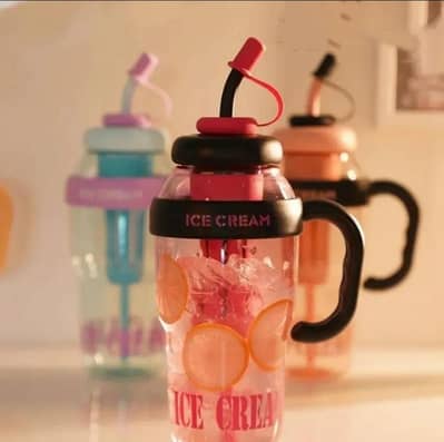 Insulated water bottle_ 1 piece transparent design perfect for gym