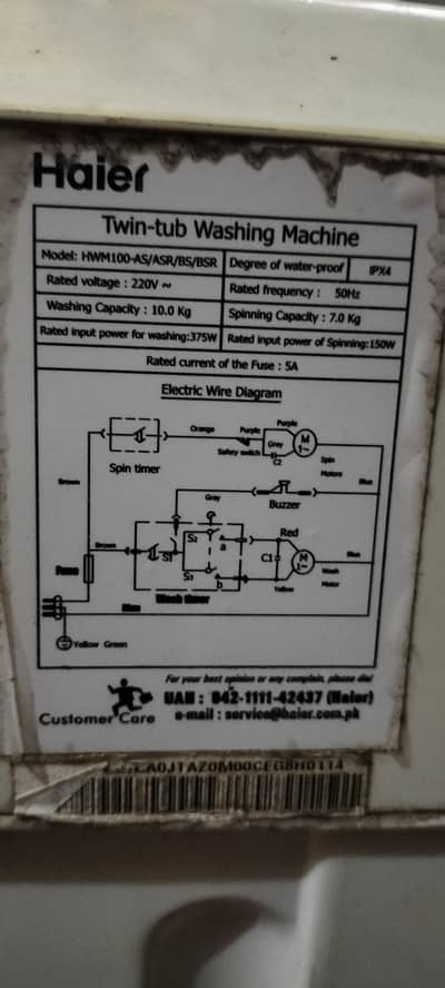 Haier washing machine manual