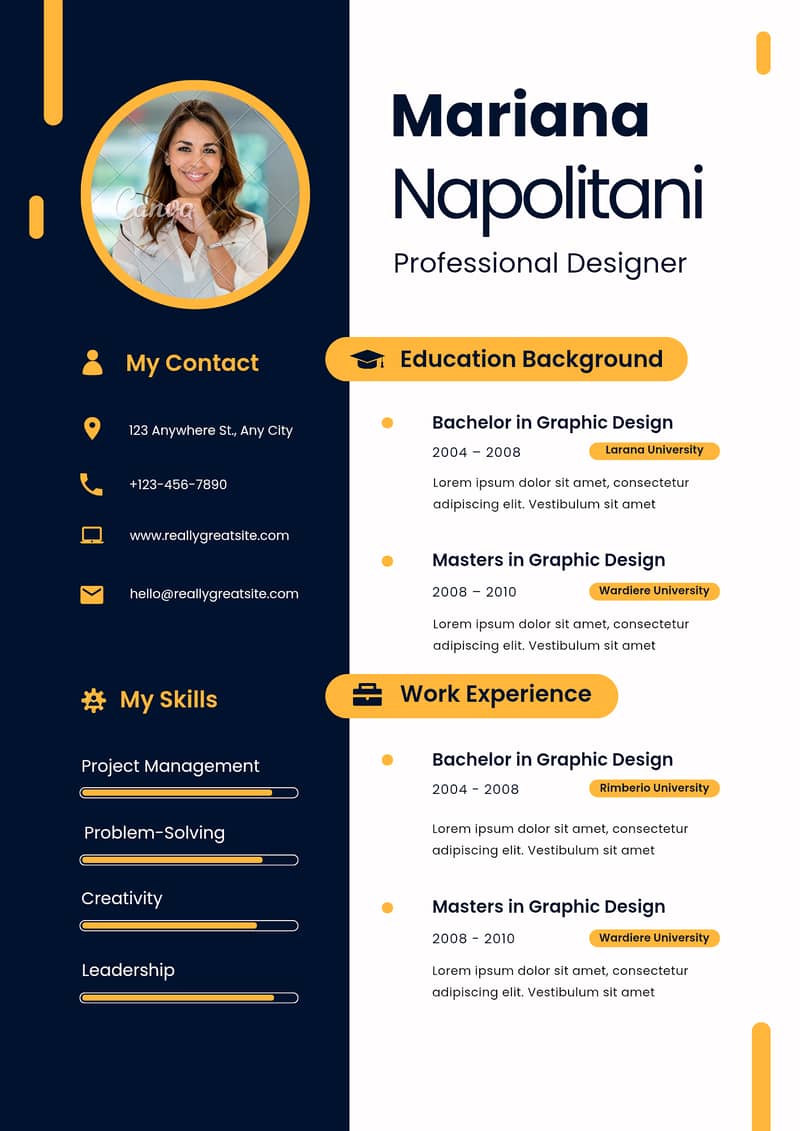  پروفیشنل سی وی ڈیزائن – صرف 50 روپے  اگر آپ نوکری کے لیے اپلائی 1