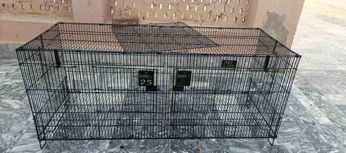 Two portion cage  condition new 10 by10 urgent sale  numbe 03707398460