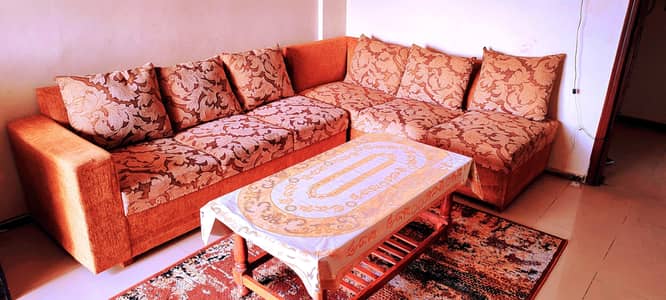 L-Shaped Sofa Set, After Cleaning Will Look Like New