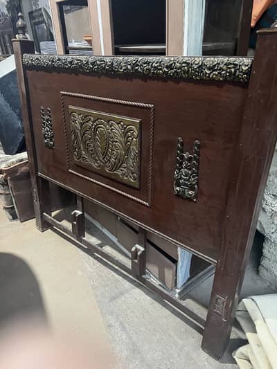 Wooden bed and Mattress