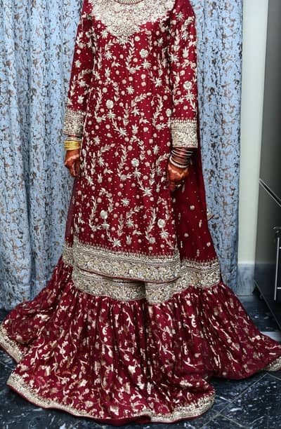 Maroon farshi lehnga
