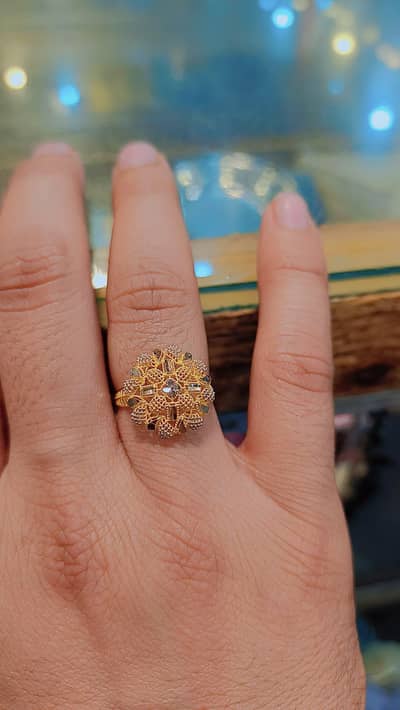 ladies gold rings 21 carrot gold latest design