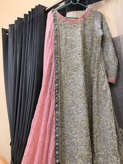 Valima bridal maxi for sale with bridal purse for  21999 rupees