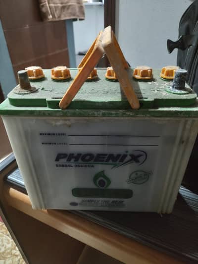 Phoenix 55 Amp battery working condition half backup
