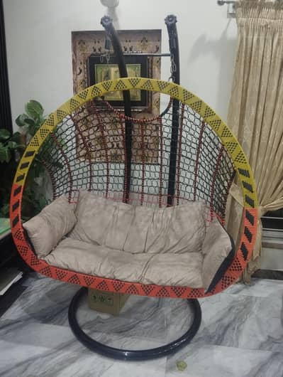Double Seater Swings Chair with stand