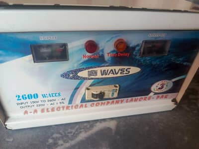 WAVES 2600W Voltage Stabilizer , Heavy Duty | Fully Working Condition