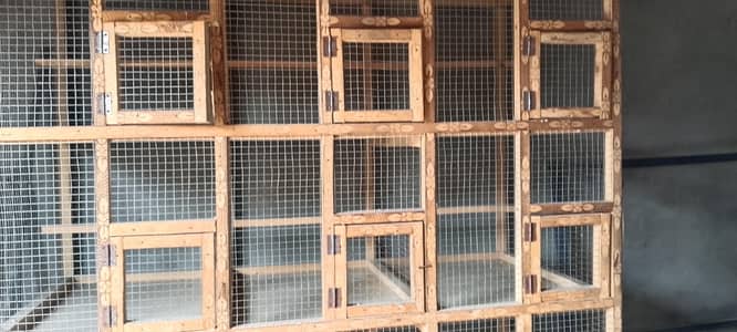 Birds iron cage and Dove wodden cage for sale Whatsapp 03219474953